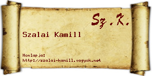 Szalai Kamill névjegykártya
